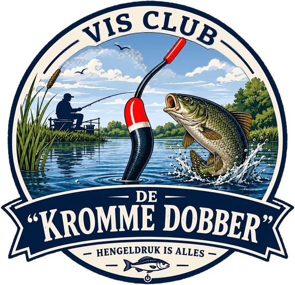 Logo van visclub De Kromme Dobber